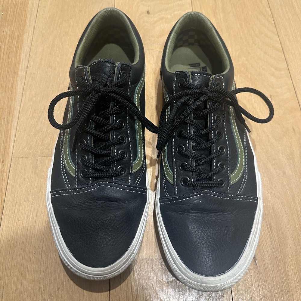 Leather Vans Old Skool
